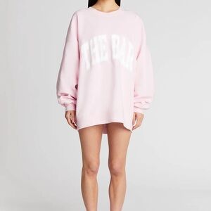 THE BAR Varsity Sweatshirt in Blush